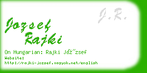 jozsef rajki business card